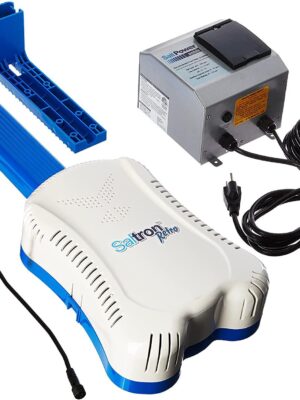 Solaxx CLG10A Saltron Retro Self Cleaning Salt Chlorine Generator with Built In Timer for Inground and Aboveground Pools Up To 20,000 Gallons.