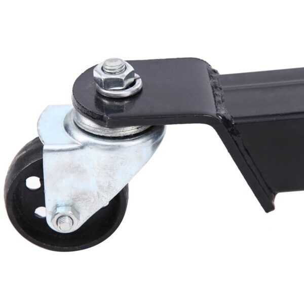 783bfa4a09e54d28bf2633e2d534a77f-1 1660 Pounds Hydraulic Car Transmission Jack Vertical Lift with 360° Swivel Wheel Pedal ,Blue,33"-70"(0.75Ton)