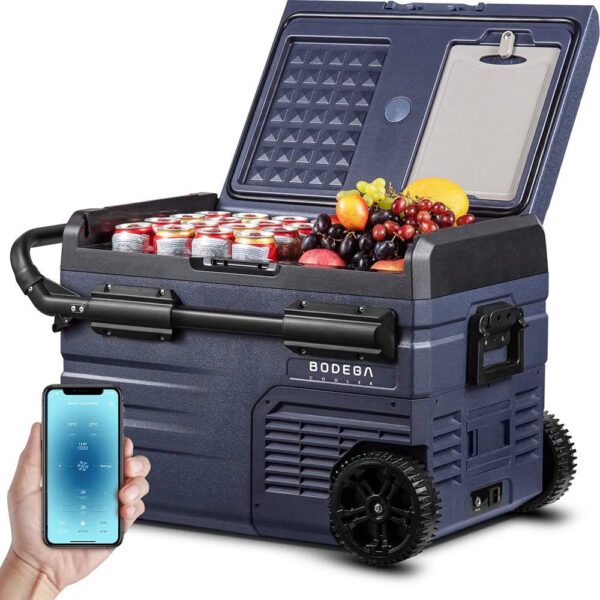 79e85315d37b4617bebc4091e5262e6b 12 Volt 37 Qt. Portable Car Refrigerator, Car Freezer for Outdoor, Camping, Travel, RV,APP Control