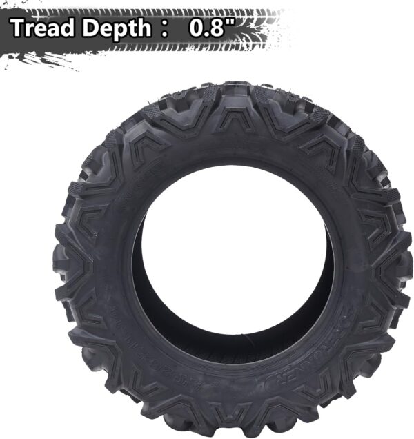 7bfeaa2f3acf434a9f7797b62a0948b7 26x12x12 Atv Tires, Set of 2 Atv Tires 26x12-12 6PR, All Terrain Atv/Utv Off-Road Tires, Black