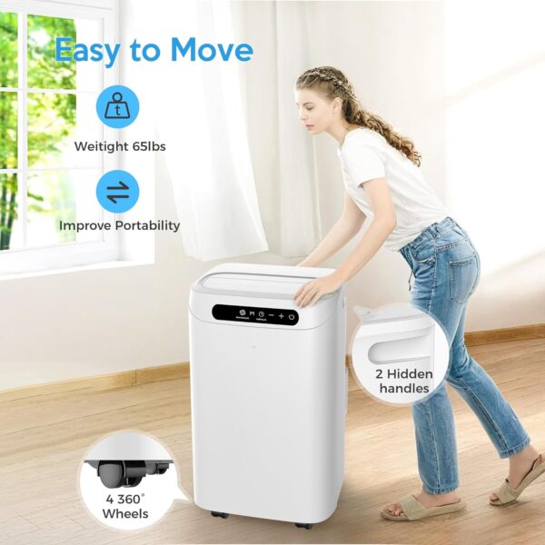 7d80e757119f4b0b9738cb2dcb9d6cb1 Portable Air Conditioners 14000Btu with Remote Control, 3-in-1 Free Stand Smart Cooling AC Unit with Dehumidifier, Fan, Cools Room up to 700 sq.ft, Auto Swing,24H Timer, Windows Kit Included