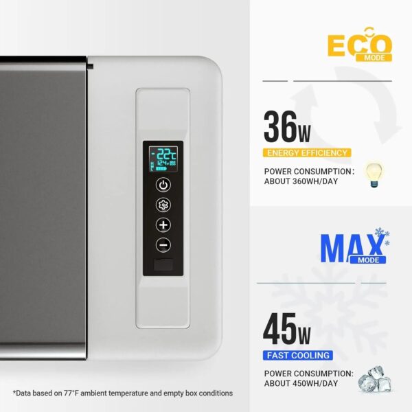 7db8c7dd17a646d083686a25ca8f8f30 12 Volt Refrigerator 12V Car Fridge 23 Quart Portable Freezer Compressor Cooler 12/24V DC 110~240 Volt AC for Truck Van RV Camper SUV Travel Camping Road Trips Tailgating -7℉~50℉