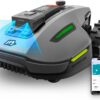 YUKA Mini 500H Robot Lawn Mower Reception 0.12 Acre, Max. 0.17 Acre, Ultrasense AI Vision+ RTK Positioning, Auto Mapping, App Control,45% Slope, Cutting Height 2''~3.5'', 3 Mowing Zones
