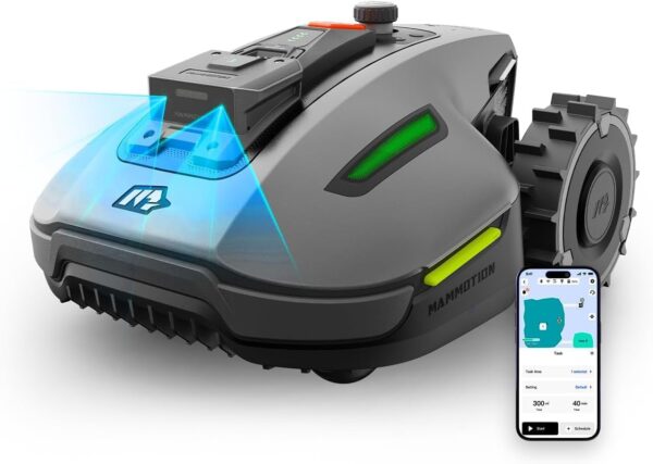 7f02c159986a46949f92c1dda45586a7 YUKA Mini 500H Robot Lawn Mower Reception 0.12 Acre, Max. 0.17 Acre, Ultrasense AI Vision+ RTK Positioning, Auto Mapping, App Control,45% Slope, Cutting Height 2''~3.5'', 3 Mowing Zones