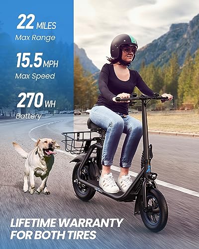 7ffb8da31b0840d181cbf3cdc6da0d16 URBANMAX C1 Electric Scooter with Seat, 450W Powerful Motor up to 22 Miles Range