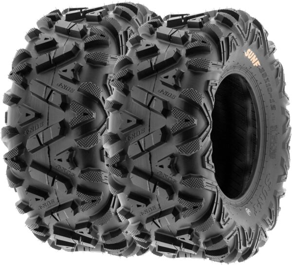 811f2caa68c64929a39c78c7d776ce69 Set of 4 ATV UTV all-terrain Tires 25x8-12 Front & 25x10-12 Rear, 6 PR, Tubeless A033