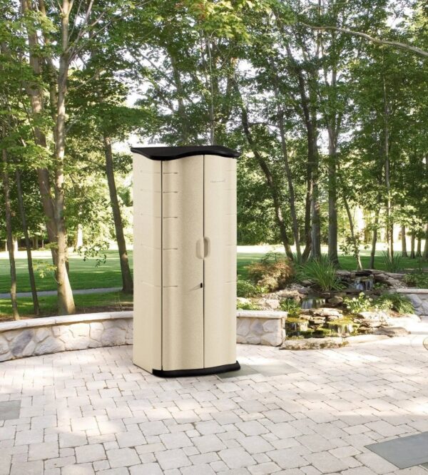 82b2b29f869d4cd6a562588d0f439f69 Rubbermaid Vertical Resin Weather Resistant Outdoor Storage Shed