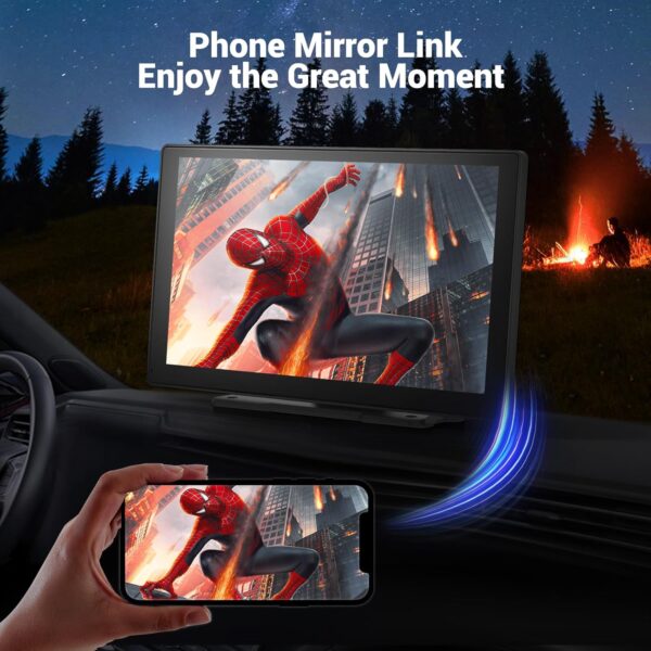 85b55c910d1f4e77b9d8fa72da2a8580 Wireless Apple Carplay Screen for Car 4K Dash Cam, 9" Portable Apple Carplay & Android Auto Car Stereo, with 1080p Backup Camera, GPS Navigation/Mirror Link/Voice Control/Bluetooth