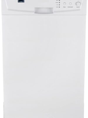 Portable Dishwasher, 18in Wide, 8 Place Settings Capacity, White