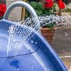 XDP Recreation 6 Foot Water Wave Slide with Built In Adjustable Sprinkler, Freestanding with Ground Pad and Hose Extension for Lawn Fun, Ages 3 to 8