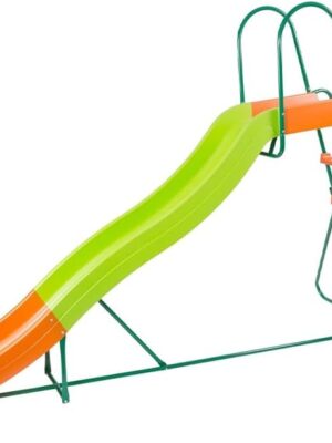 Outdoor Playground Slide, Big Backyard Freestanding Plastic Slide, 10 ft Outdoor Swing Set Slide for Kids Ages 4-8