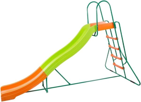 87d04f7a82cc4f318fcfd37fc30ea19f Outdoor Playground Slide, Big Backyard Freestanding Plastic Slide, 10 ft Outdoor Swing Set Slide for Kids Ages 4-8