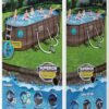 18ft x 9ft x 48 inch Swimming Pool Set with Pump and Maintenance Kit