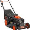 YARDMAX 22 in. 201cc Select PACE 6 Speed CVT High Wheel RWD 3-in-1 Gas Walk Behind Self Propelled Lawn Mower, Black