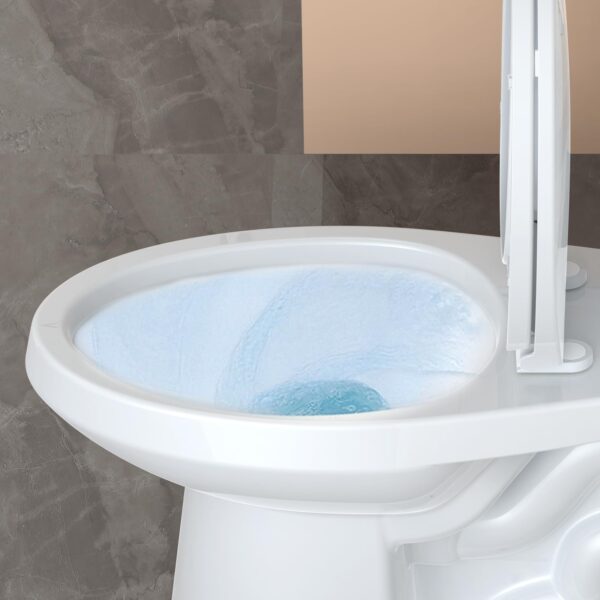 89a63e8d2c5a4933bb1cd7e2f05b1bcc 21Toilet, Elongated Toilets for Bathrooms, Two-Piece Toilet with Soft Close Seat, 1.28 Siphonic Flush Toilet with Universal Height ADA Cotton White