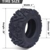 26x12x12 Atv Tires, Set of 2 Atv Tires 26x12-12 6PR, All Terrain Atv/Utv Off-Road Tires, Black