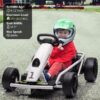 24V Go Kart for Kids 8-12, 300W*2 Motors, 9Ah Battery, 8MPH Speed, Music, Horn, 175lbs Max Load – White