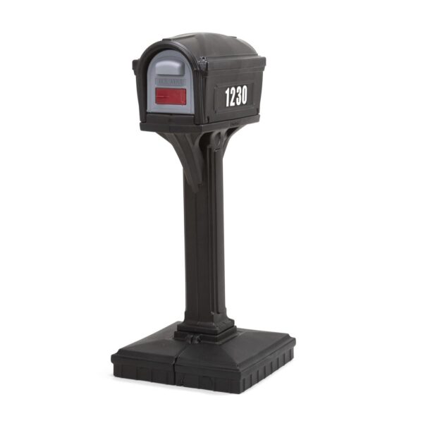 8ad9fb8dd6b5467fa8ab1c6524d0280d Simplay3 Dig Free Easy Up Classic Black Plastic Mailbox