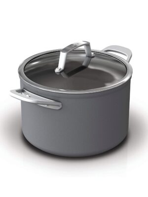 Ninja Foodi NeverStick Premium Hard-Anodized 6.5-Quart Stock Pot With Glass Lid