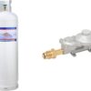 Steel Propane Tank Cylinder with POL Valve and Collar, Great for Mixed Heating Systems, Home fireplaces, Dryers and Grills-Flame King