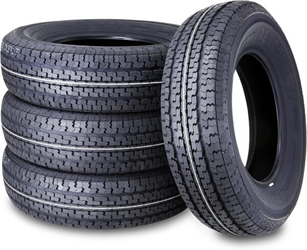 8e1dc15bbbf545978319eb5a2d9e40d9 set of 4 Heavy Duty Trailer Tires ST205/75R15 205 75 15 10-Ply Load Range E Steel Belted Radial w/Scuff Guard