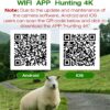 T200 4K 30MP Solar panel Trail Camera with WiFi Bluetooth