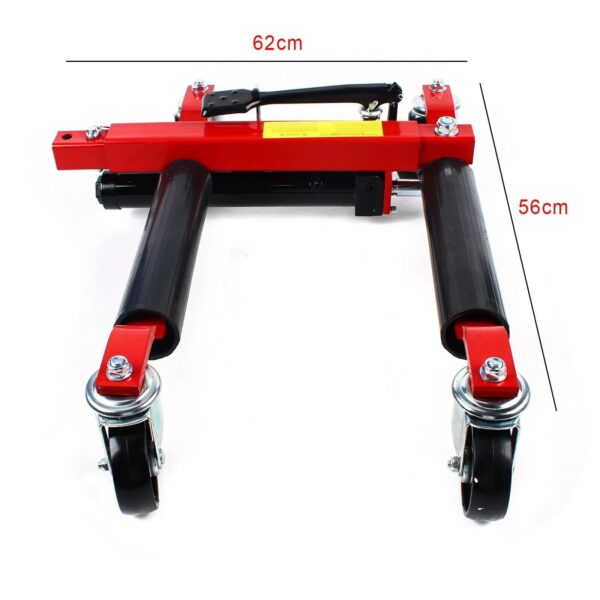 911d515309404a5a900ae80e55f3980b 1500lb HYDRAULIC Positioning Car Wheel Dolly Jack Lift Auto Vehicle Moving Hoist