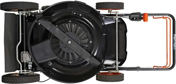 91897e6f33cc4b65bb90d6dade6d3f16 YARDMAX 22 in. 201cc Select PACE 6 Speed CVT High Wheel RWD 3-in-1 Gas Walk Behind Self Propelled Lawn Mower, Black