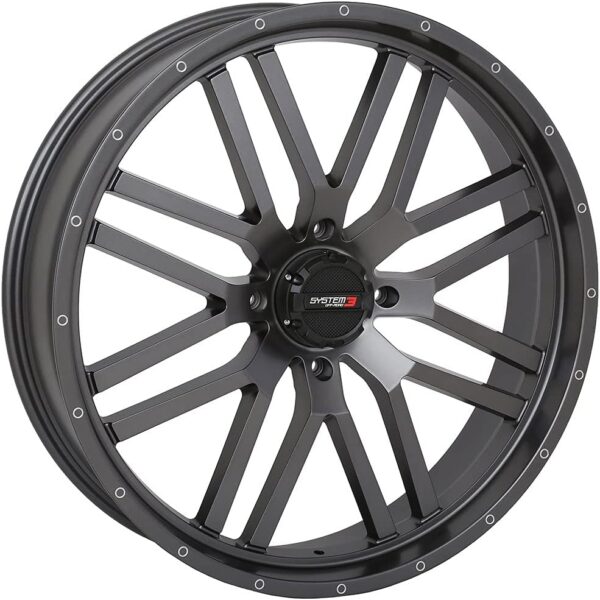 93e0ad952c0b4f6792f1633767ad513d System 3 ST-3 Gunmetal UTV Wheels 22" Polaris RZR 1000 XP/Ranger XP 900/1000