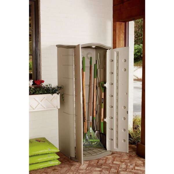9892064c8c7346e4801cbf19d4f433c3 Rubbermaid Vertical Resin Weather Resistant Outdoor Storage Shed