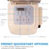 1.5HP Variable 2-Speed Swimming Pool Pump High Flow Above-Ground Swimming Pump Strainer w/ Slip on Fitting