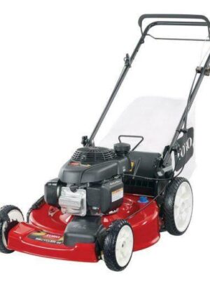 Self-propelled gas mower, 22-inch 170cc OHV engine high-wheel RWD 3-in-1 with height adjustment, oil included
