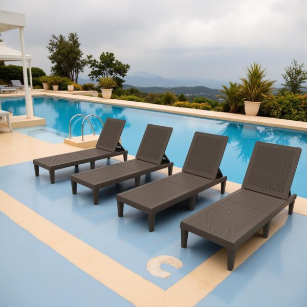 9a84144dc76b46699cb12285c6cc8fb3 Outdoor Chaise Lounge Chair Set of 2 for Patio Poolside, Waterproof & Adjustable & Easy Assembly Sun Lounger for Outside Deck, Pool, Beach, Black