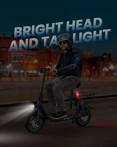9b849a48be0c43f18881890ffa328e36 URBANMAX C1 Electric Scooter with Seat, 450W Powerful Motor up to 22 Miles Range