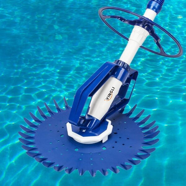9ba0b16c1d3a4af1b8e189d51f872cb1 VINGLI Pool Vacuum Cleaner Automatic Sweeper Swimming Pool Creepy Crawler Vacuum with 33FT Hoses (Navy Blue&White)