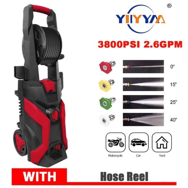 9c6b922de6c84b42802334a6f89cd5bd 3800PSI 2.6GPM Electric Changeable Pressure Auto Washer Cleaner Jet machine