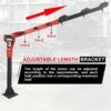 1100lb Folding Dismountable Household Hoist Truck Crane with Electric Hoist (110V) – 880lb Pulling Force, Jib Cranes for Factory, Warehouse, Construction