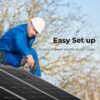 Solar Panel 100 Watt 12 Volt, High-Efficiency Monocrystalline PV Module Power Charger for RV Marine Rooftop Farm Battery and Other Off-Grid Applications, RNG-100D-SS, Single 100W