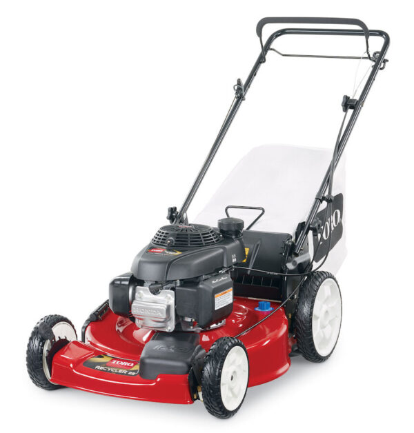 9ccab3c1b9c84d87866e4d91cd142b39 Self-propelled gas mower, 22-inch 170cc OHV engine high-wheel RWD 3-in-1 with height adjustment, oil included