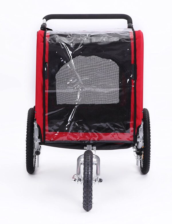 9d976a2b1ea24396b4f1d9101c8cdaef 3 in 1 Luxury Large Sized Bike Trailer Bicycle Pet Trailer/Jogger/Dog Cage with Suspension 10308