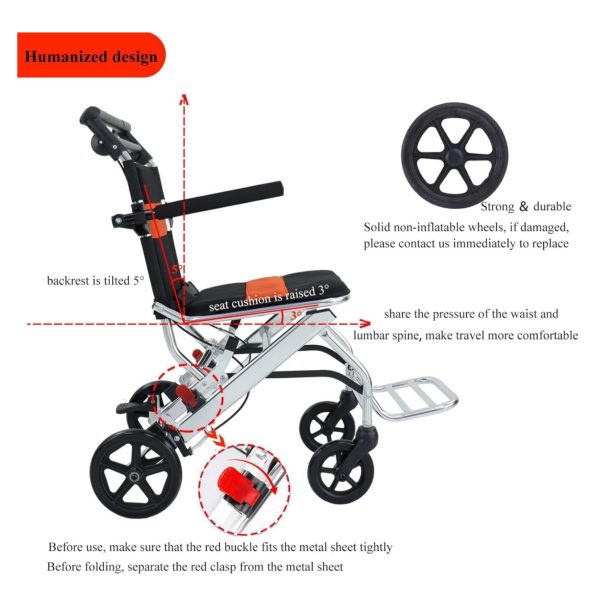 9dc18f739f7741c191b7e8caccfb64b2 Ultra-Light Portable Folding Wheelchair, Travel-Friendly with Handbrake, 220 lbs Capacity, Ideal for Elderly & Children, 34.2×32.6 Unfolded Dimensions