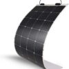 160 Watt 12 Volt Extremely Flexible Monocrystalline Solar Panel – Ultra Lightweight, Ultra Thin, Up to 248 Degree Arc, for RV, Boats, Roofs, Uneven Surfaces