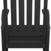 Outdoor Rocking Chair, HDPE Rocking Chair for Adults, All Weather Porch Rockers for Lawn Garden, White