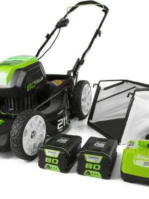 21-Inch 80V Lawn Mower, (2) 2Ah Batteries and Charger Included GLM801601