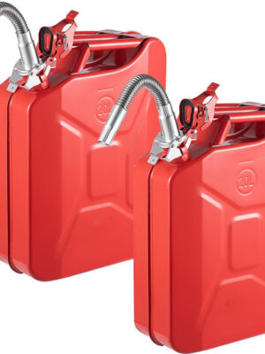 VEVOR Jerry Fuel Can with Flexible Spout System, 5.3 Gallon/20 L