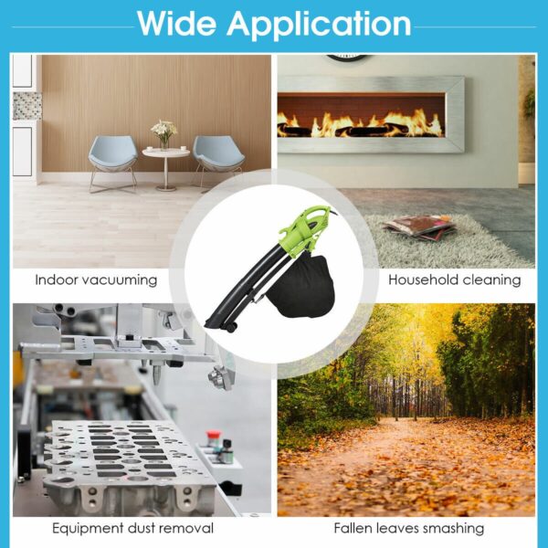 9f149448a61f44eeb8a7ecd99e399414 Premium 3-In-1 Electric Leaf Blower Leaf Vacuum Mulcher W/ 6 Speeds