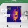 Thermal Camera, Super Resolution 240 x 240, Thermal Imaging Camera with Laser Pointer, 96 x 96 IR Resolution, 25 HZ Infrared Camera,-4°F to 1022°F, 50°FOV, 8h Battery Life Thermal Imager