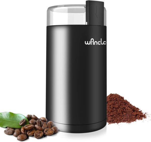 a3c218d76fa243d8ba9c46a60d30a48a Wancle Electric Coffee Grinder, Quiet Spice Grinder, One Touch Coffee Mill for Beans