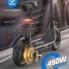 URBANMAX C1 Electric Scooter with Seat, 450W Powerful Motor up to 22 Miles Range