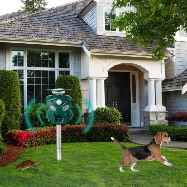 a598c563ad3d483696645fd8a7f9970f 2021 New 360 Degree Solar animal Repeller